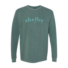 Load image into Gallery viewer, shelby 1792 Blue Spruce Long Sleeve Tee