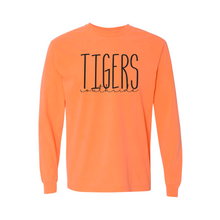 Load image into Gallery viewer, Tigers Script Long Sleeve Tee