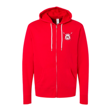 Load image into Gallery viewer, West Warrior Football Lightweight Full-Zip Hooded Sweatshirt