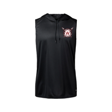 Load image into Gallery viewer, West Warrior Football Hooded Sleeveless Performance Tee