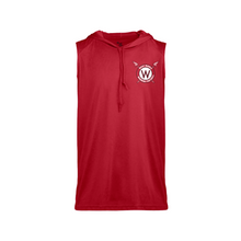 Load image into Gallery viewer, West Warrior Football Hooded Sleeveless Performance Tee