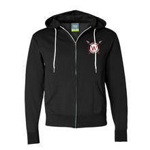 Load image into Gallery viewer, West Warrior Football Lightweight Full-Zip Hooded Sweatshirt
