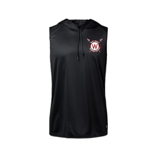Load image into Gallery viewer, West Warrior Football Hooded Sleeveless Performance Tee
