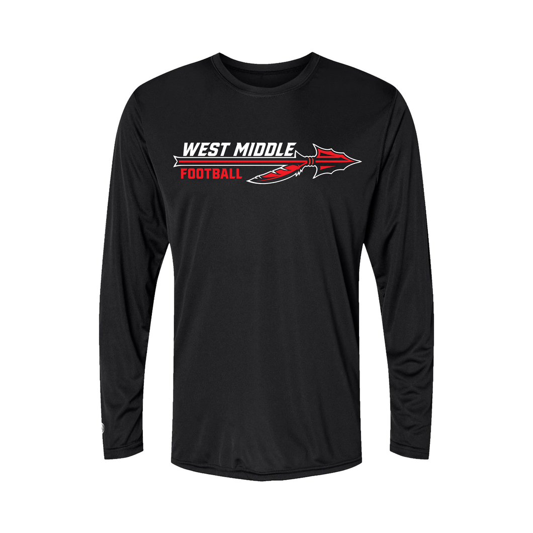 West Middle Football Performance Long Sleeve